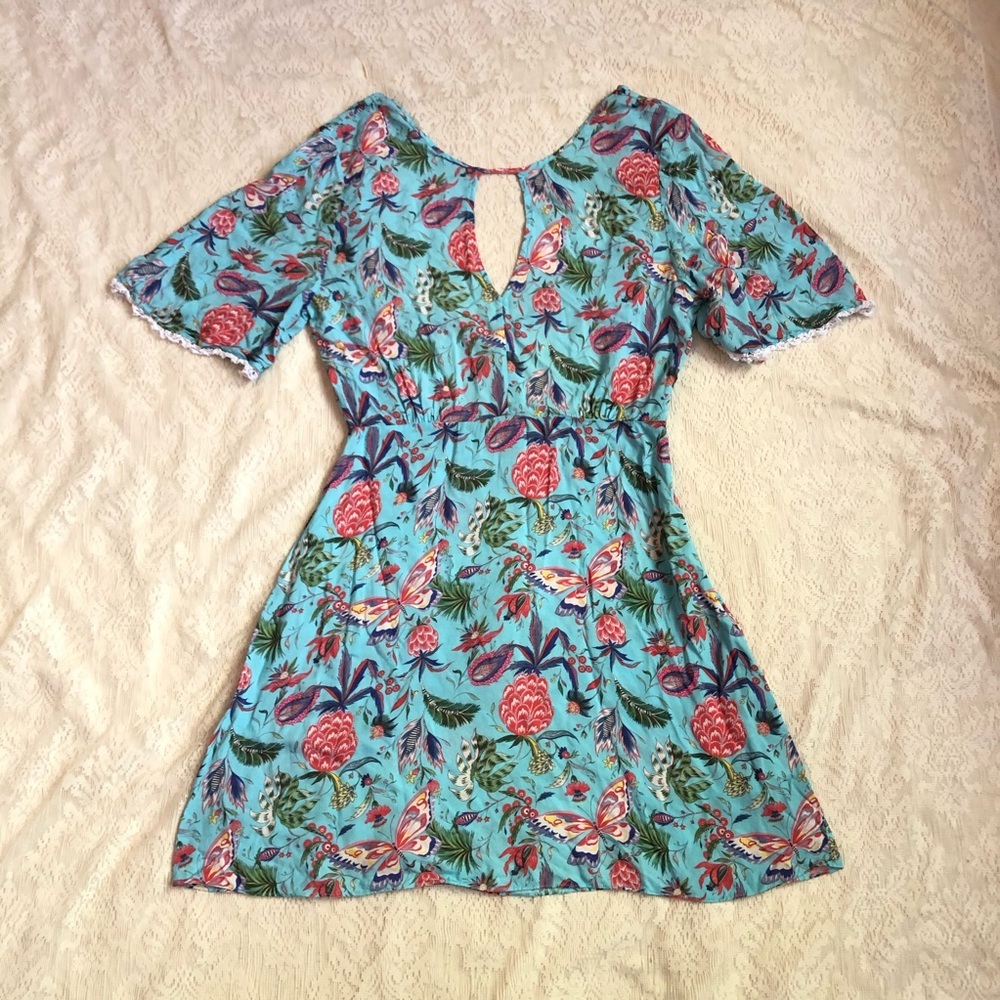 Matthew Williamson Escape floral mini dress